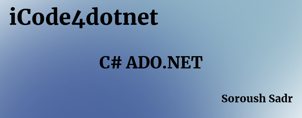 آموزش ADO.NET
